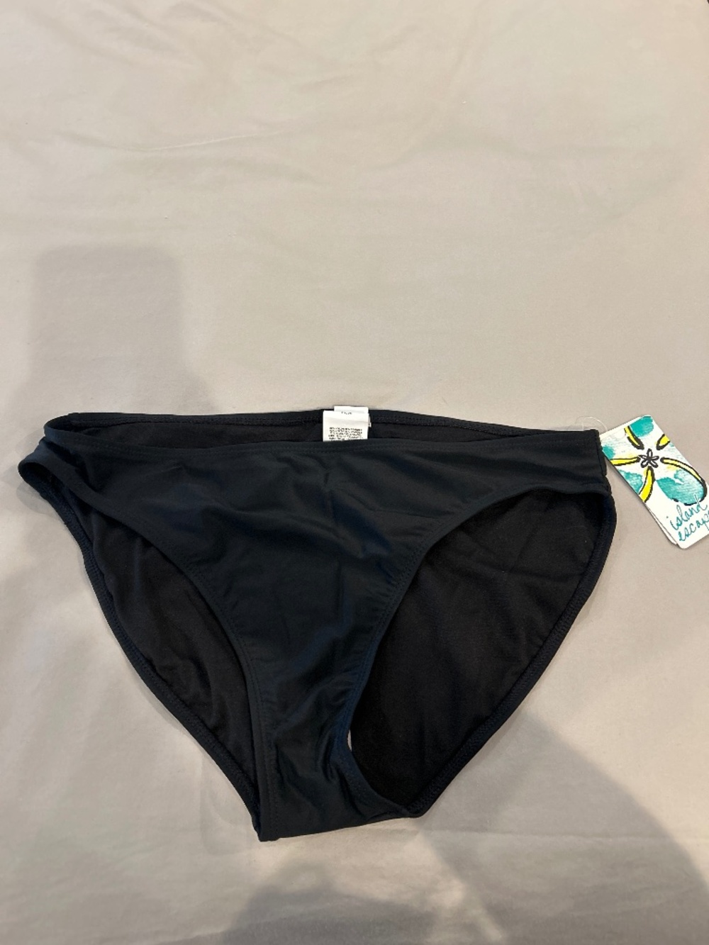 Island Escape bikini bottom sz 12 black